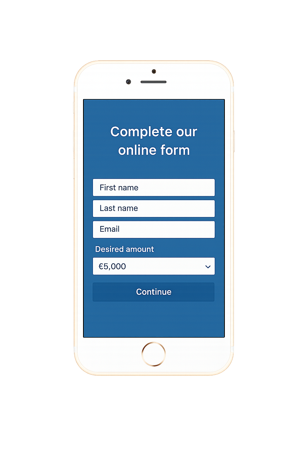 Loan simulator on phone